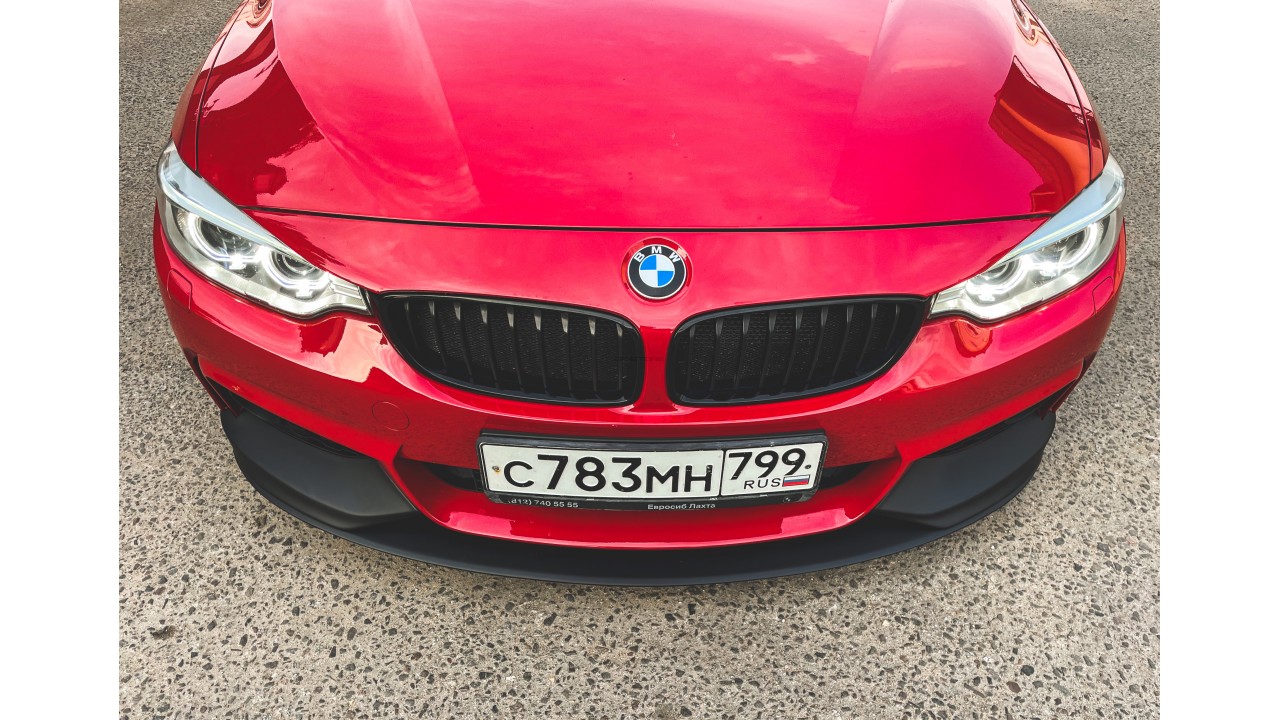 Сплиттер переднего бампера M Performance BMW F32/F33/F36